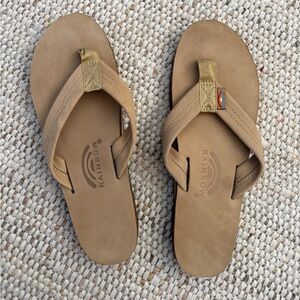 Rainbow Flip flop Tan Sandals Women’s